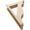 Ekena Millwork 5 1/2-in W x 20-in D x 32-in H Funston Trad Rough Cedar Woodgrain TimberThane Outlooker, Primed Tan OUTUR055X20X32FST04RCPR - alternate 3